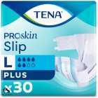 Tena Premium Slip Plus, Incontinence Adult Diapers, Large, 30 Count