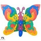 Alphabet Double-Sided Wooden Butterfly Puzzle