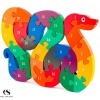 Puzzle-Double-Sided Wooden Snake