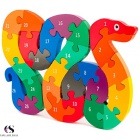 Puzzle-Double-Sided Wooden Snake