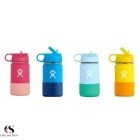 Kids Wide Mouth Straw Lid Water Bottle