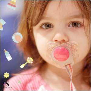 Care and Smile Baby Pacifier 2 Pieces Care and Smile Silicone Clips Holders