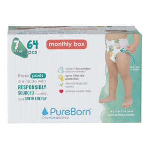 PureBorn Baby Dry Pull Up Diapers/Nappy Pants Suitable for Babies