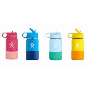 Kids Wide Mouth Straw Lid Water Bottle